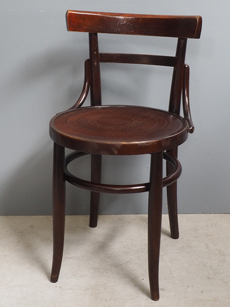 昭和レトロ 秋田木工 木製椅子 ベントウッドダイニングチェア 古家具 ビンテージ 秋田木工 ベントウッドアームチェアa ブナ材 ラタン 曲げ木