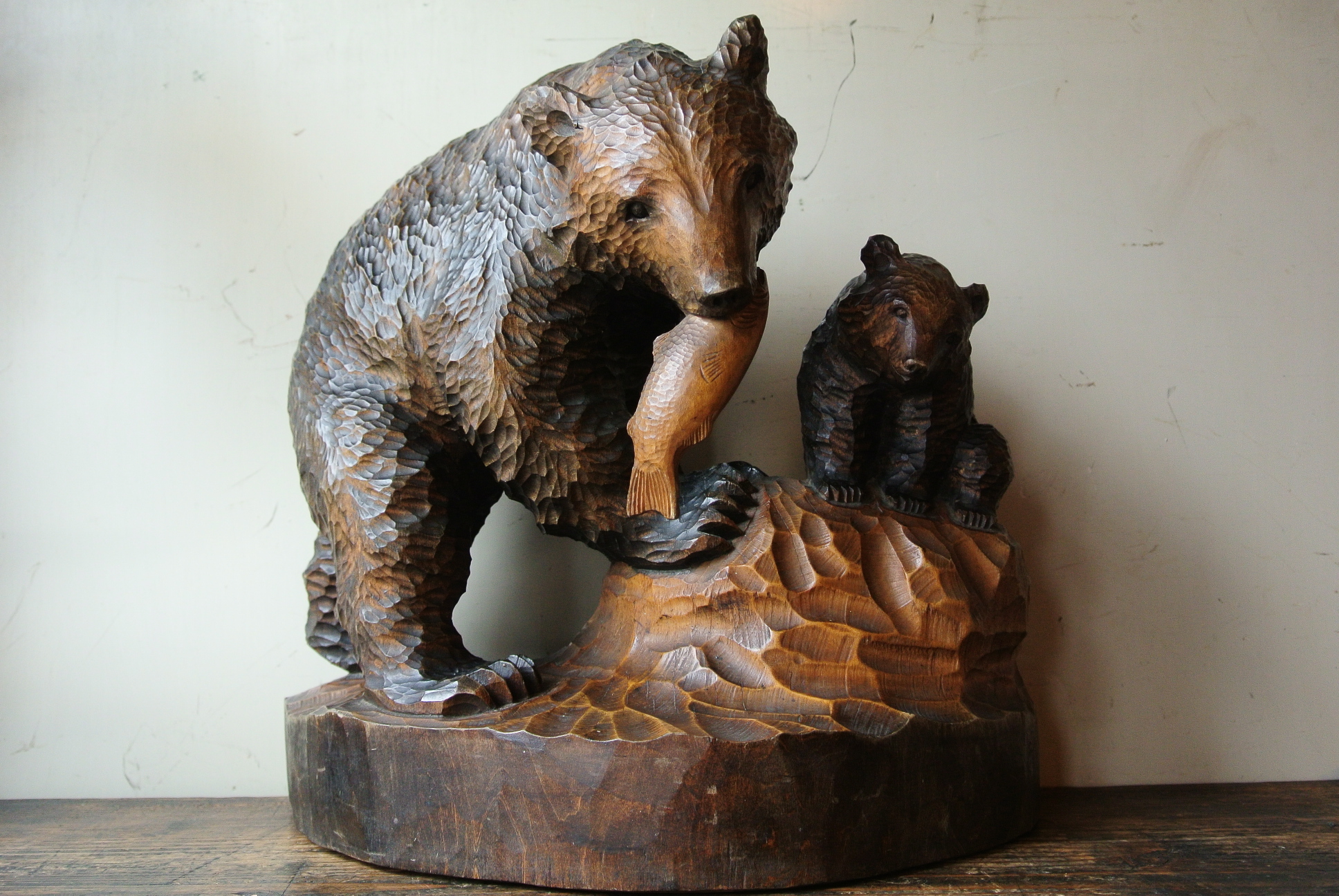 砂澤一郎 親子熊 - アンティーク雑貨・古道具の札幌 アンティーク