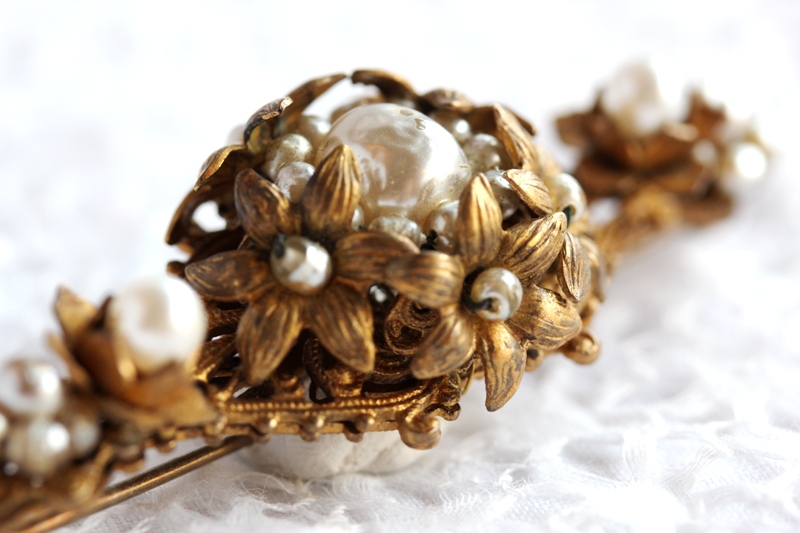 ミリアム・ハスケル バー型ブローチ - Antiques Violetta