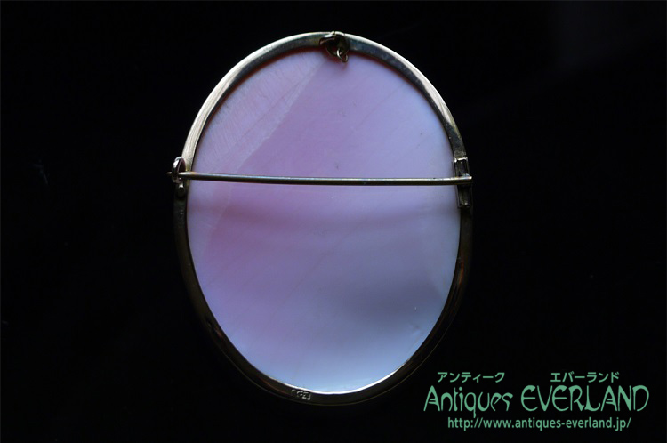 アフロディーテ ピンク シェル カメオ ブローチ ペンダント