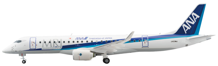 MR19010 1:100 MRJ90 JA23MJ ファンボローエアショー飛行展示機 完成品