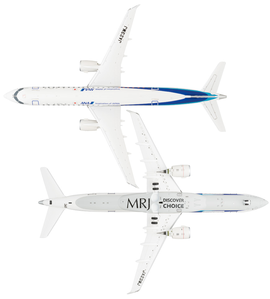 MR19010 1:100 MRJ90 JA23MJ ファンボローエアショー飛行展示機 完成品