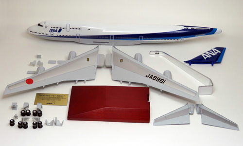 ANA 747-400Dモデルプレーン完成品200/1 ANA ボーイング747 モデル 1