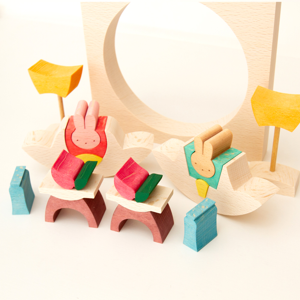 ウサギ円びな【小黒三郎のひな人形】【KH536】 | ANDCHILD