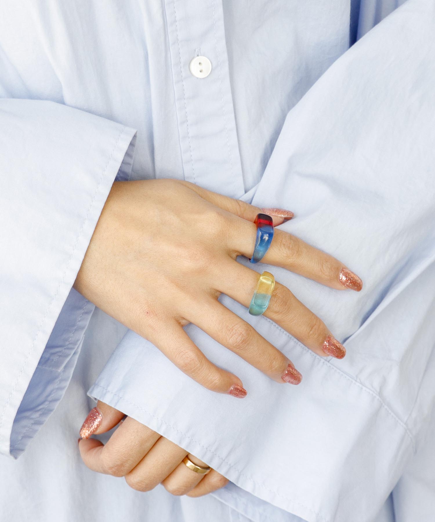 グラデアクリルセットリング | AND ON JIONE STORE（アンドオン