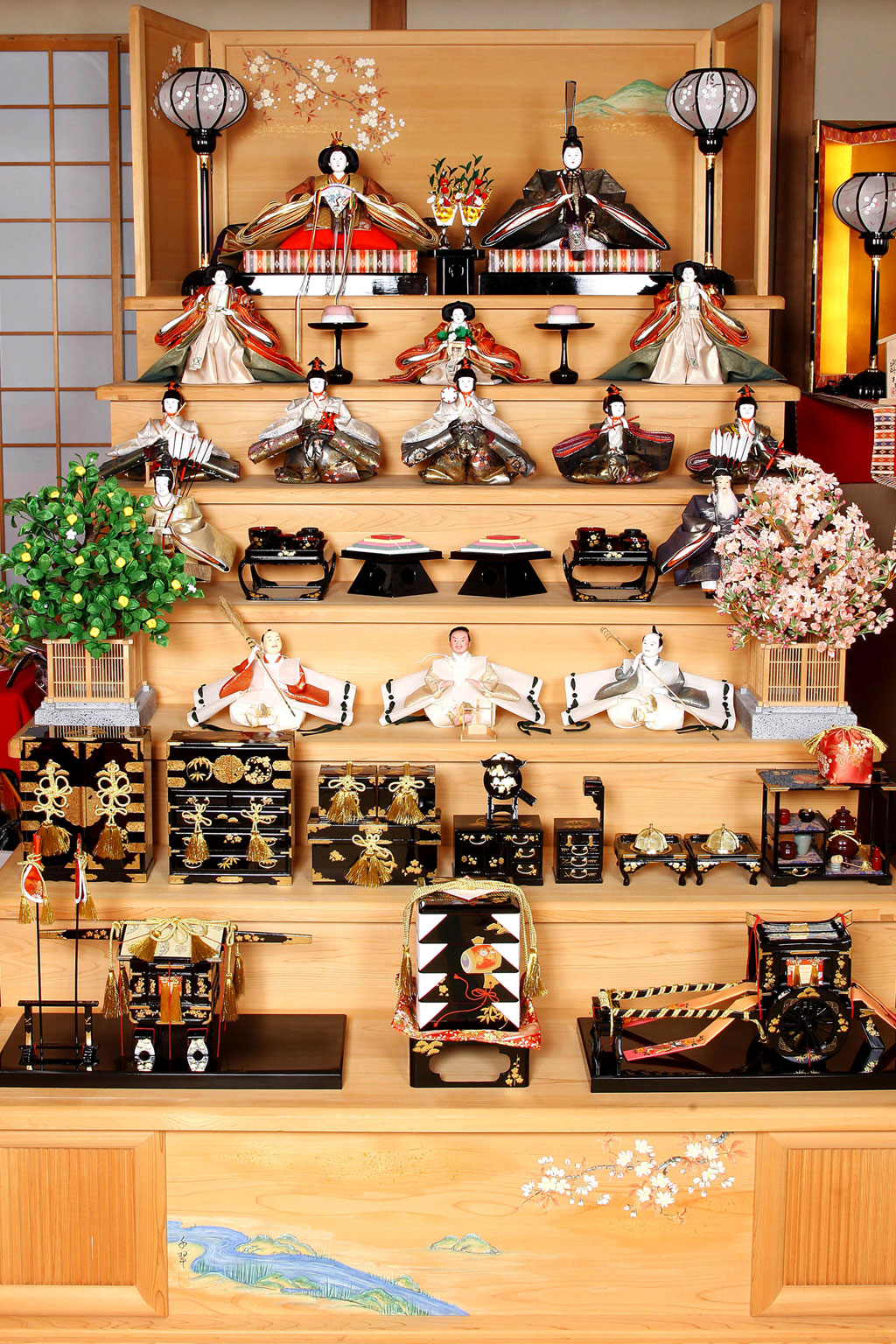 秀月 雛人形 7段セット① 雛人形 7段 秀月 豪華 ②伝統的な雛人形 7