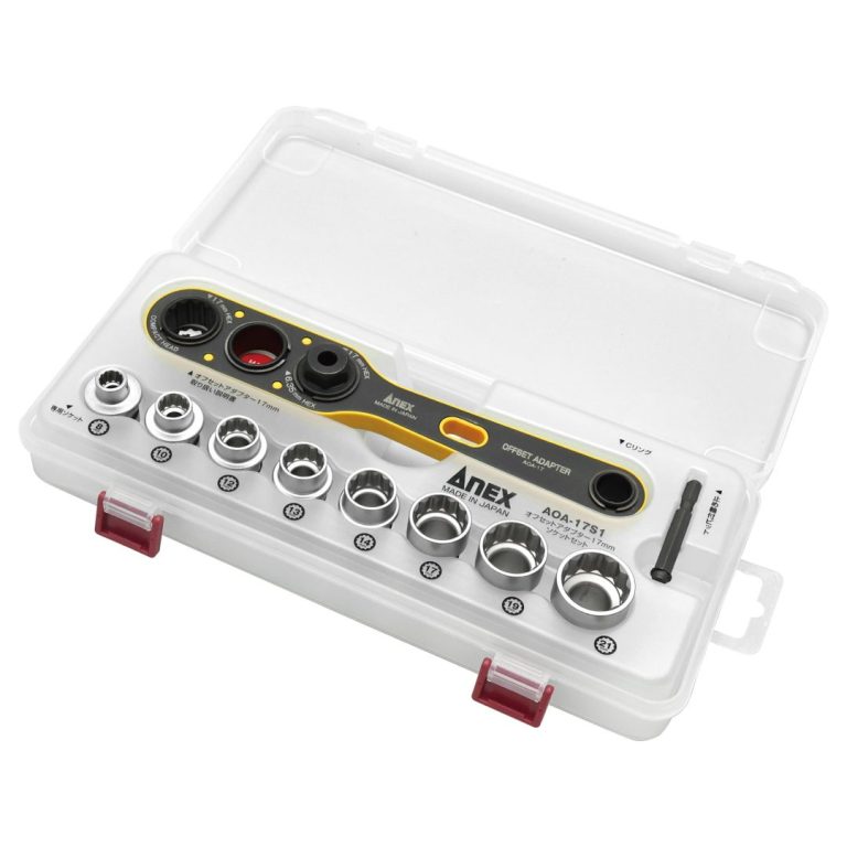 オフセットアダプター19mm ラチェットレンチソケットセット | ANEX
