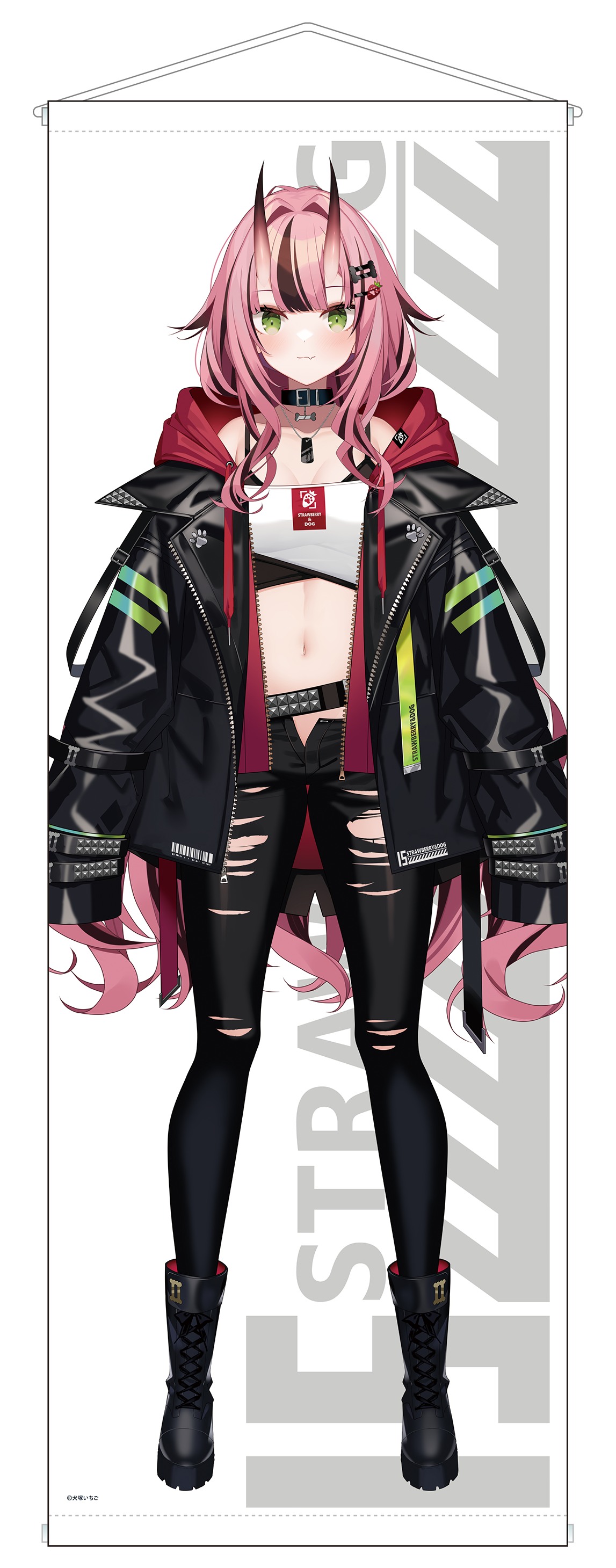 犬塚いちごのわんだふるCafe第2弾】犬塚いちご 等身大タペストリー 鬼