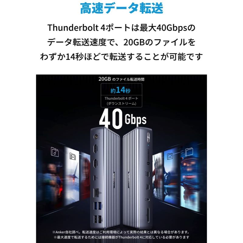Anker PowerExpand Elite 12-in-1 Thunderbolt 4 Dock | ドッキング