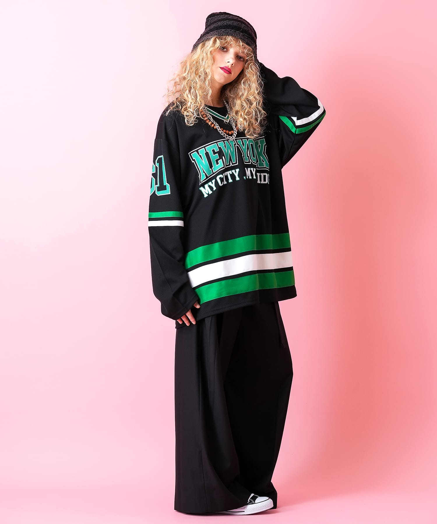 ナンバリングホッケージャージ / ゲームシャツ 長袖 メンズ レディース