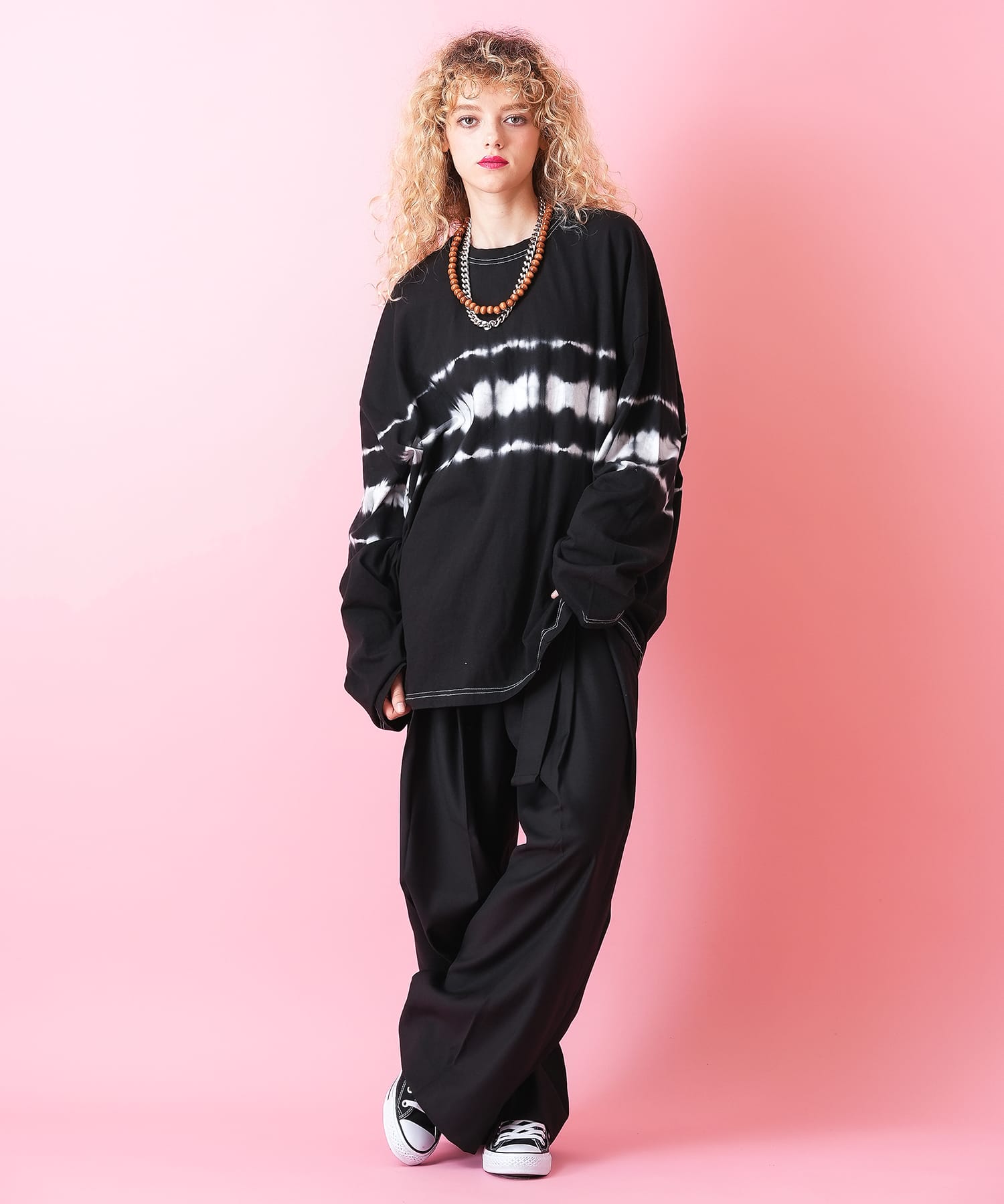 ミドルタイダイラインカットソー / メンズ レディース ユニセックス