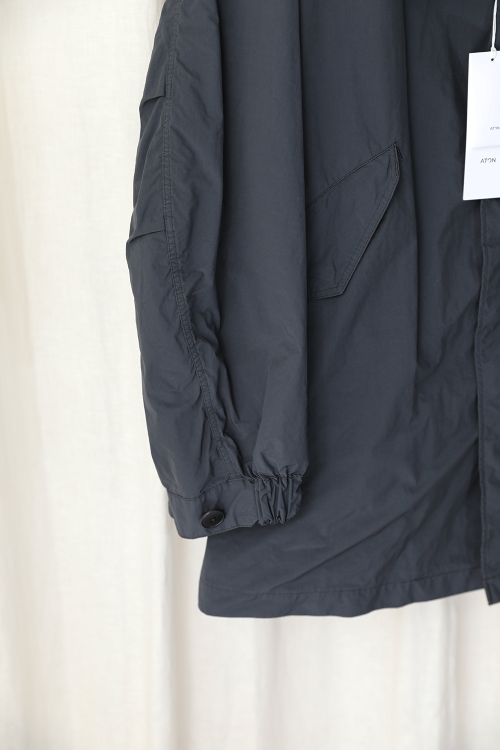 ATON」AIR VENTILE SHORT MODS COAT | ANOTHER LOUNGE