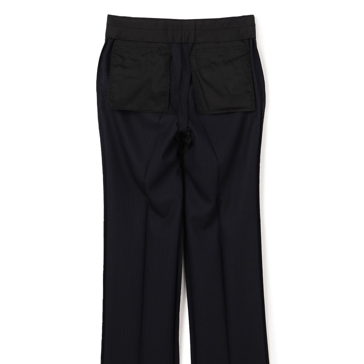 アウトレット】アスレチックウール スーツ 紺ストライプ ベーシック