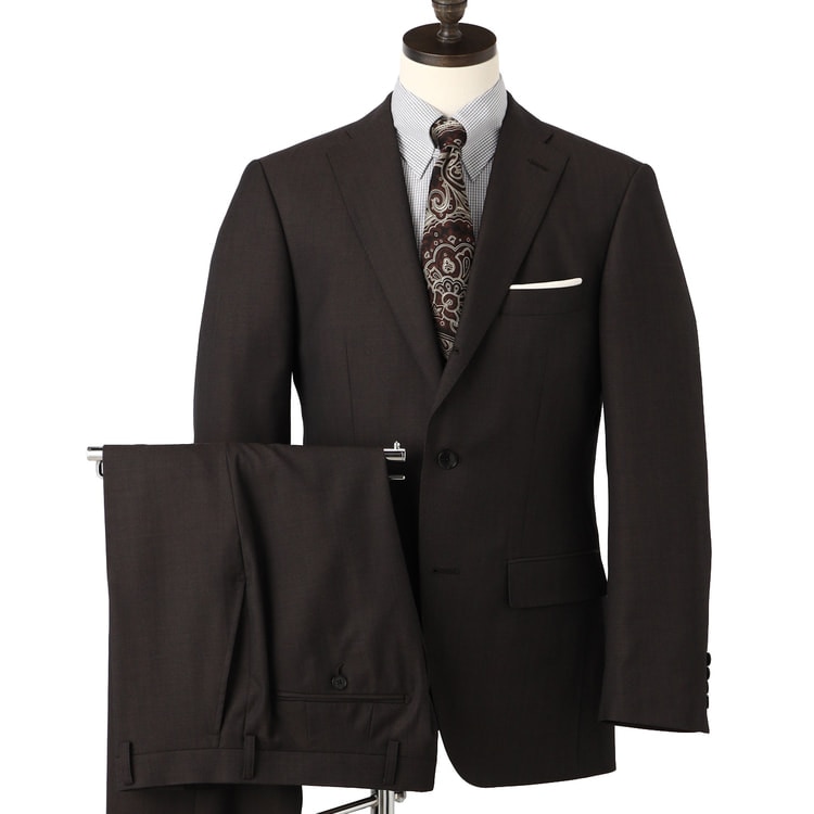 金のスーツ ブラウン スリム JUNKO SHIMADA JS homme ブル【AOKI