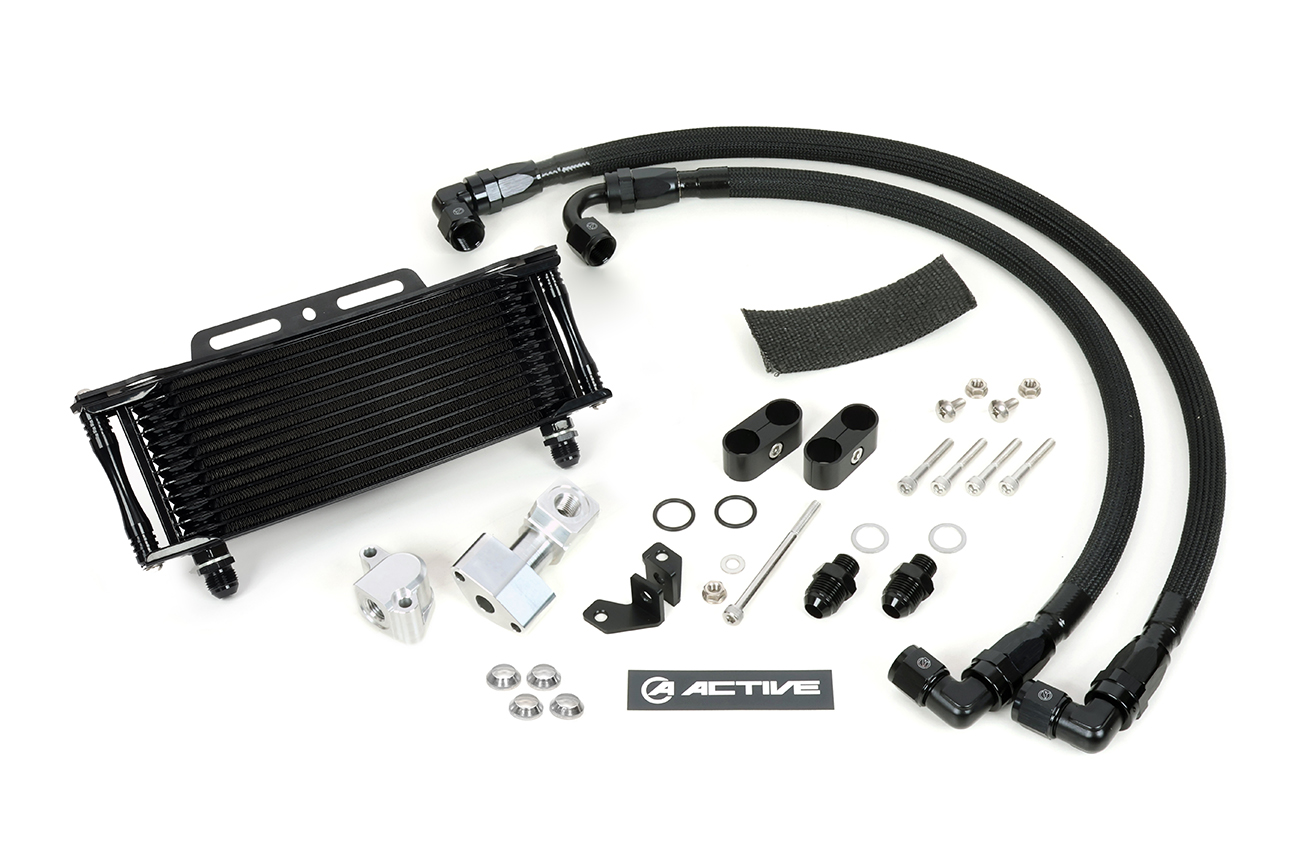 オイルクーラーキット (サイド廻し) ラウンド #8 9-13R ブラック仕様