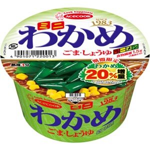 ミニわかめラーメン ごま・しょうゆ 2023/9/25 リニューアル