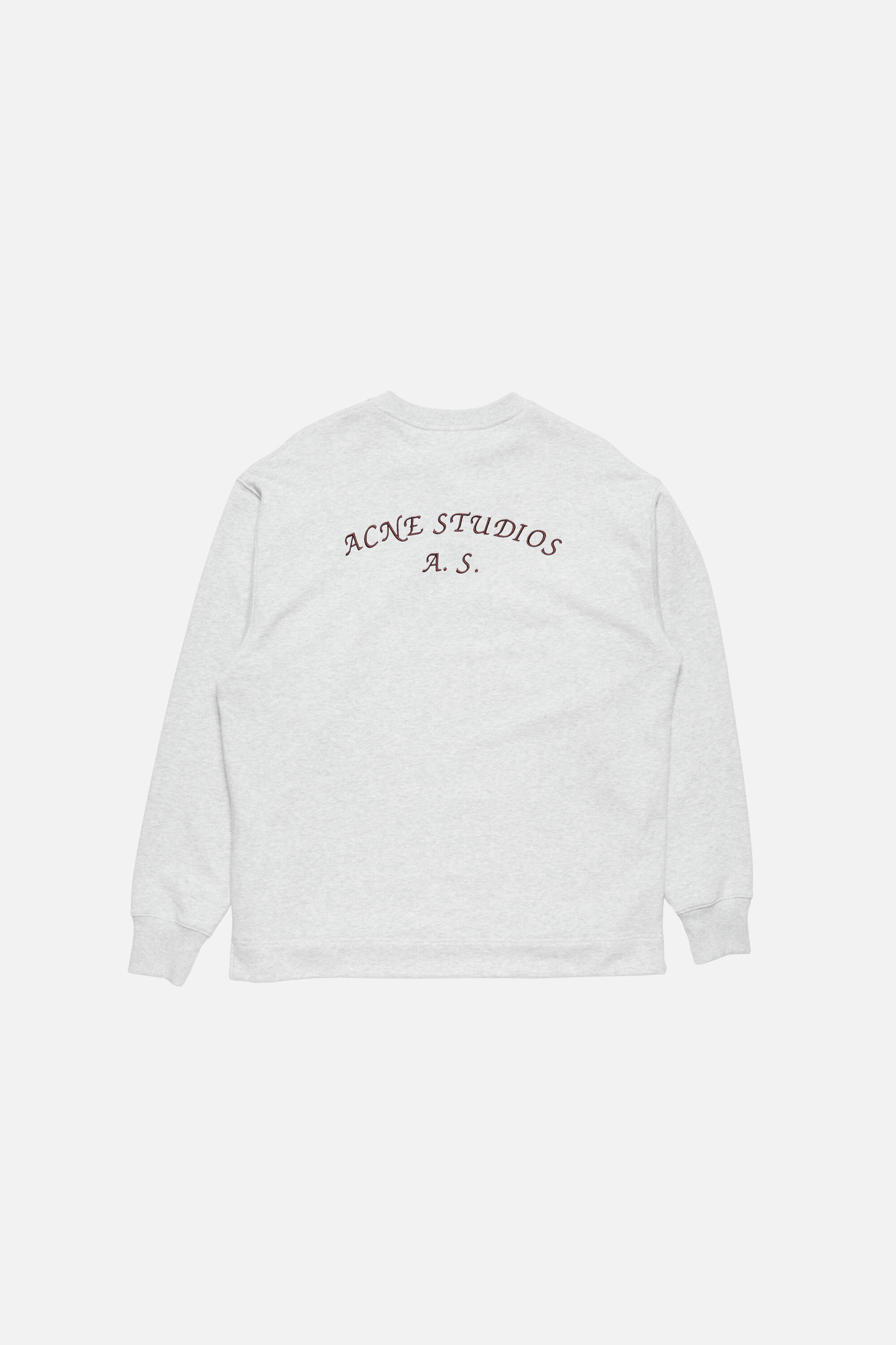 Acne Studios - フリースロゴスウェット - ペールグレーメランジ