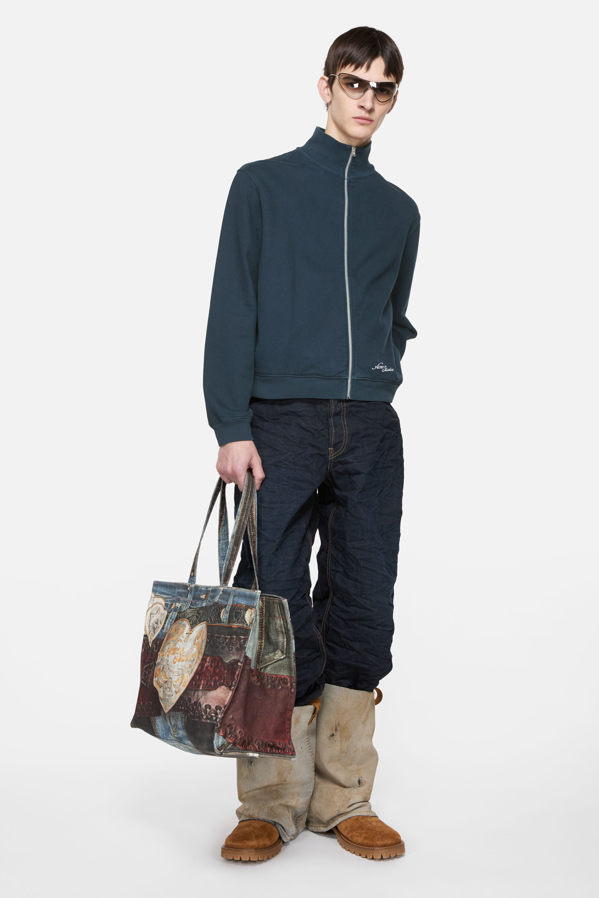 Acne Studios - Zip-up sweatshirt - Deep blue