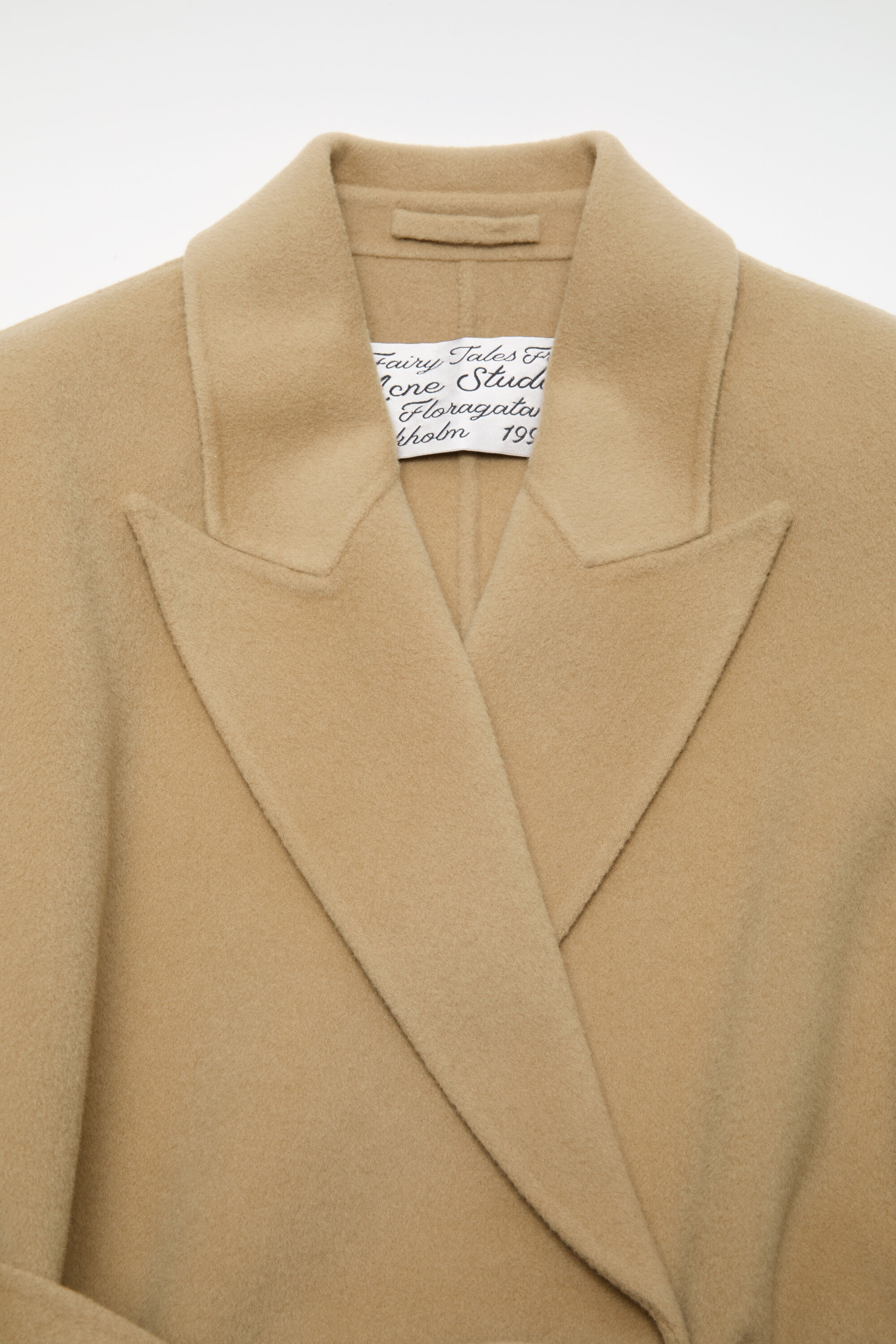 Acne Studios - ダブルブレスト ウールコート - ライトベージュ