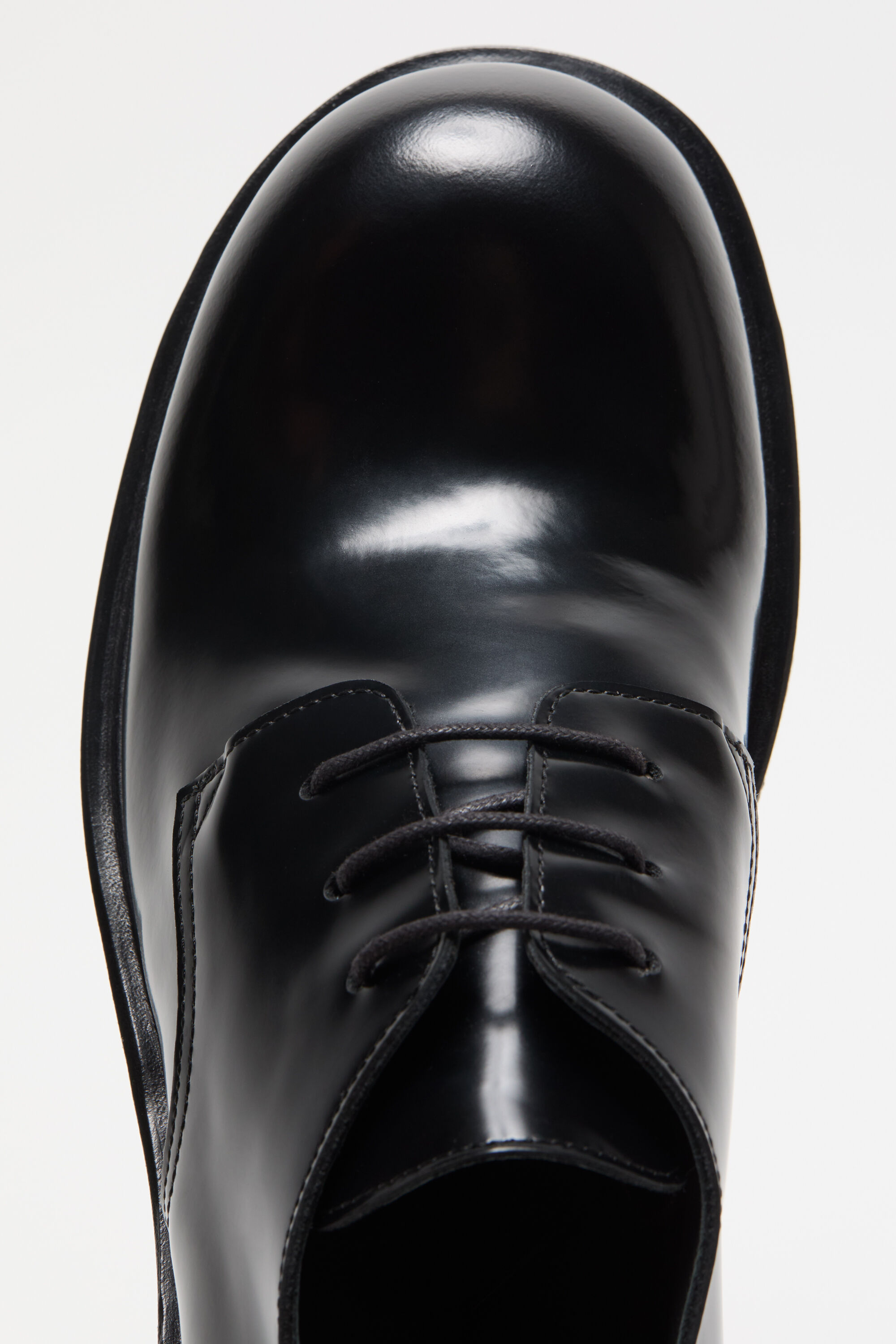 Acne Studios - レースアップレザーシューズ - ブラック