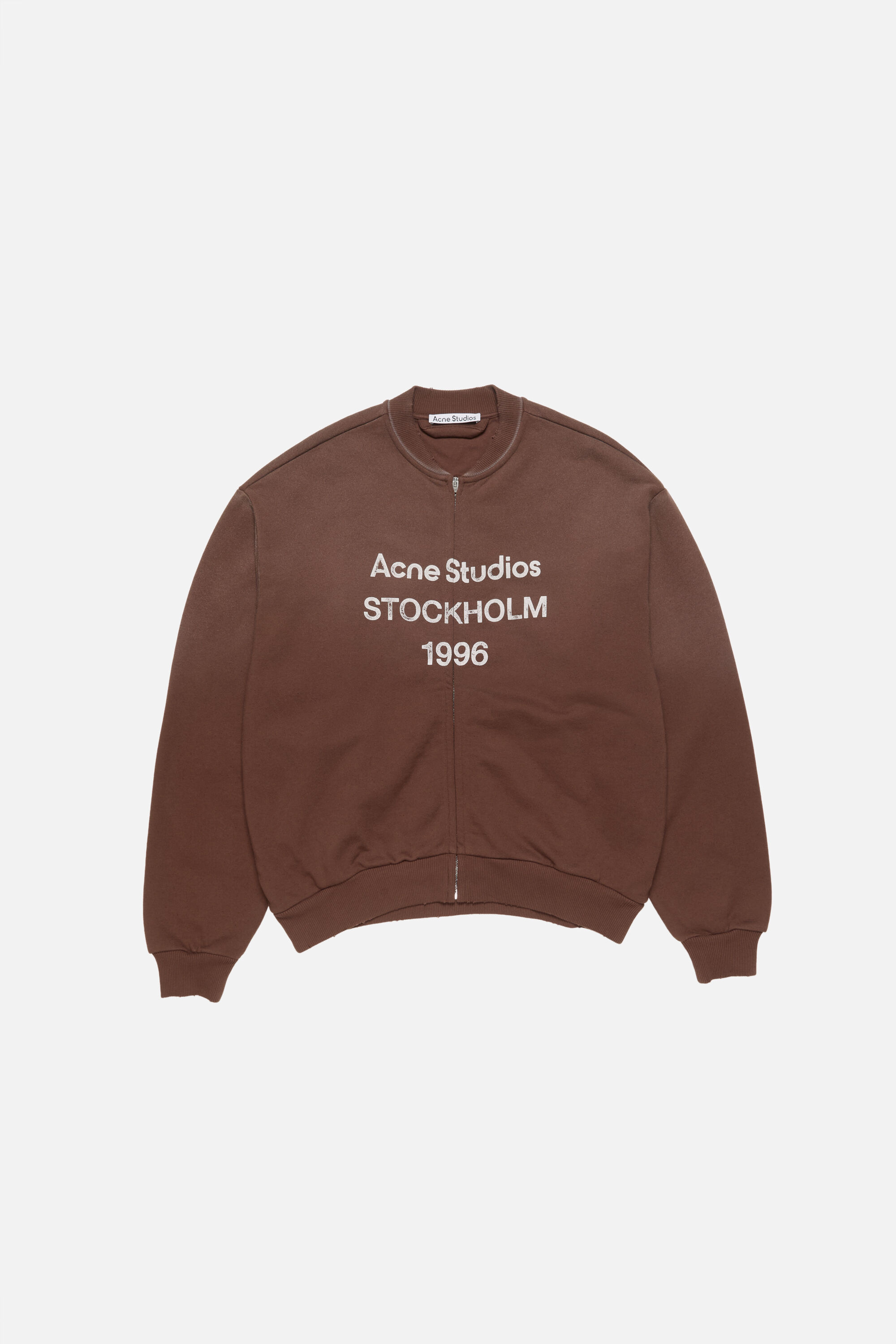 Acne Studios - ジップロゴスウェット - ブラック