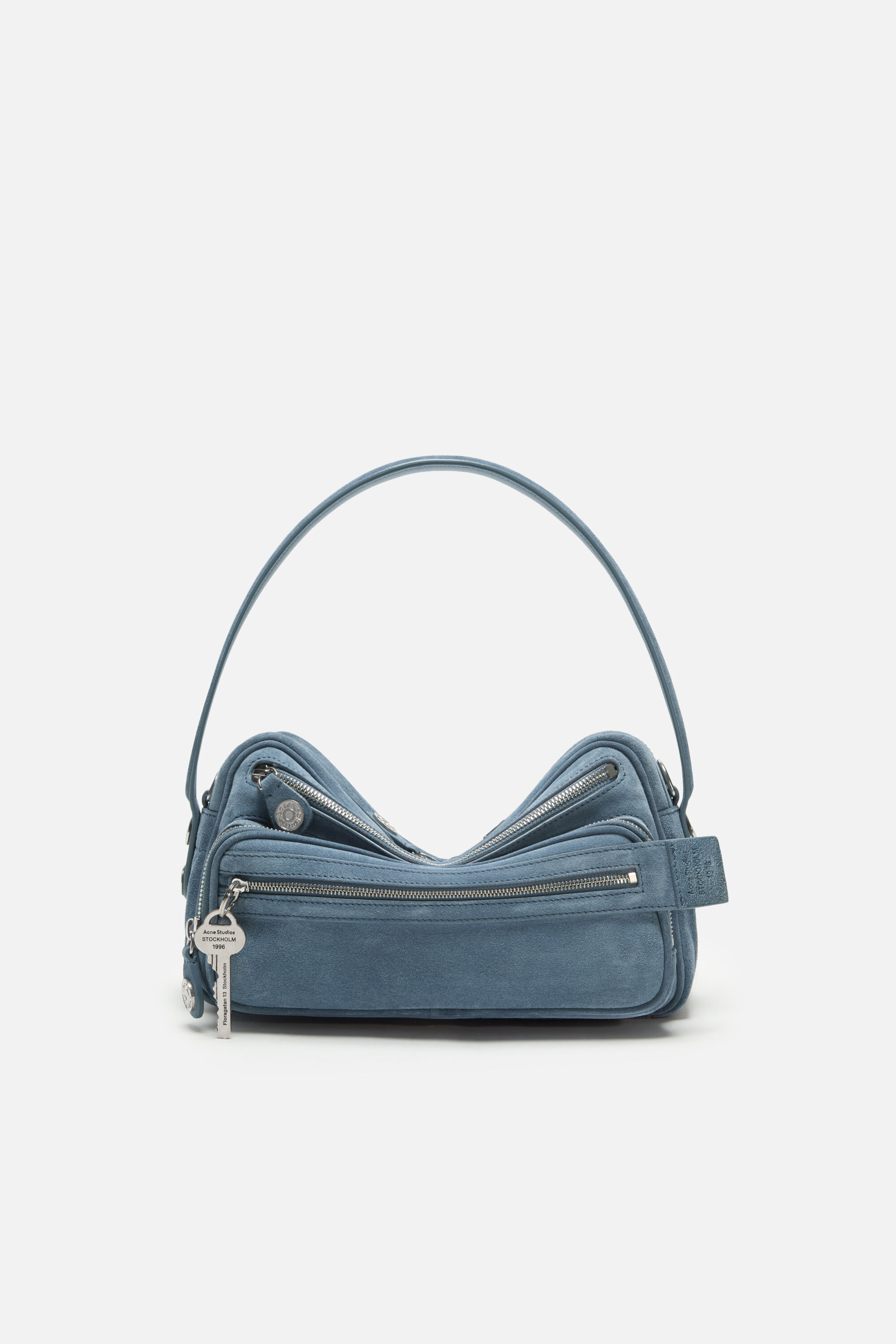 Acne Studios - Camero Party Suede Bag - Denim Blue