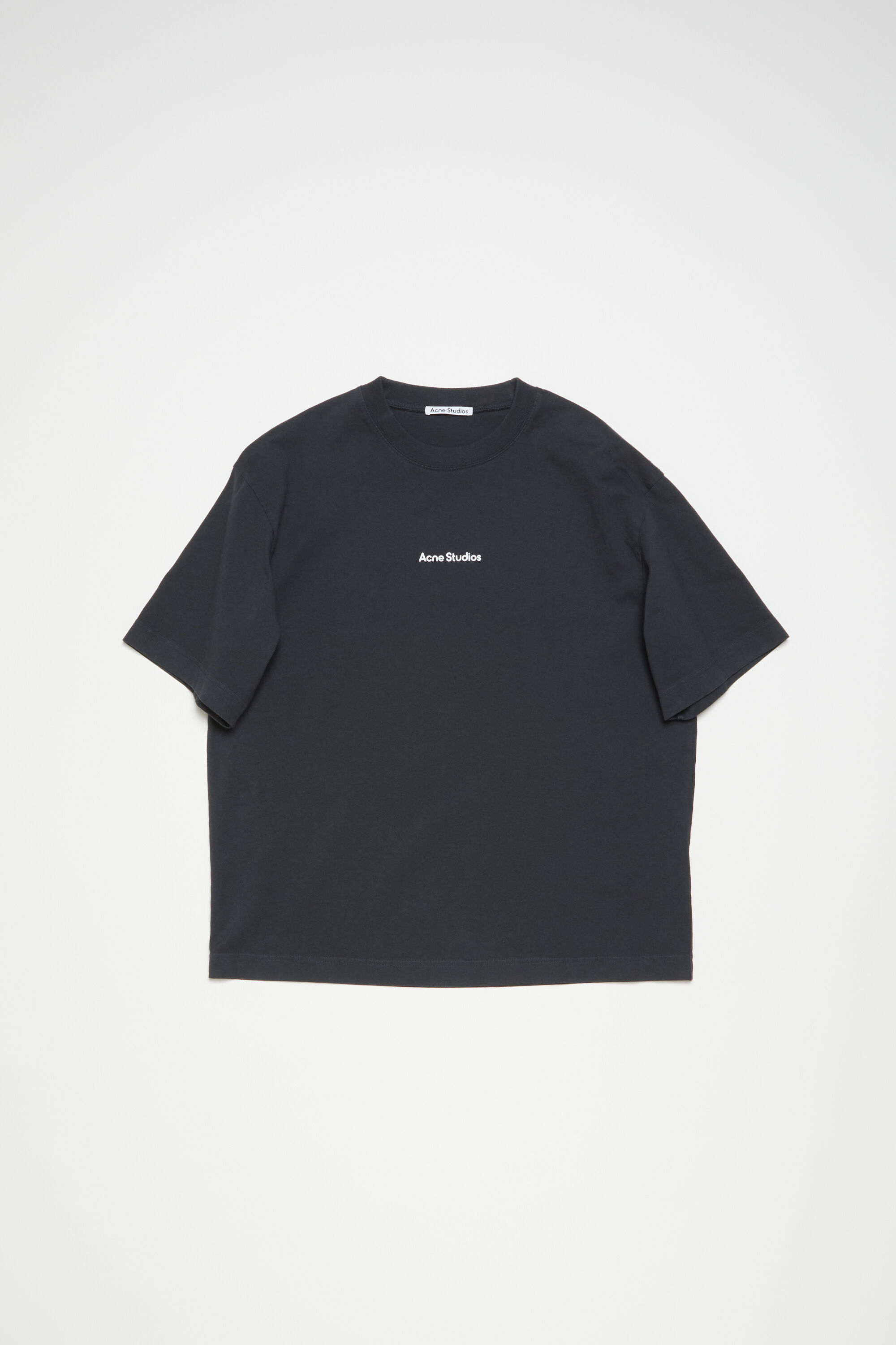 Acne Studios - T-shirt stamp logo - Relaxed fit - Black