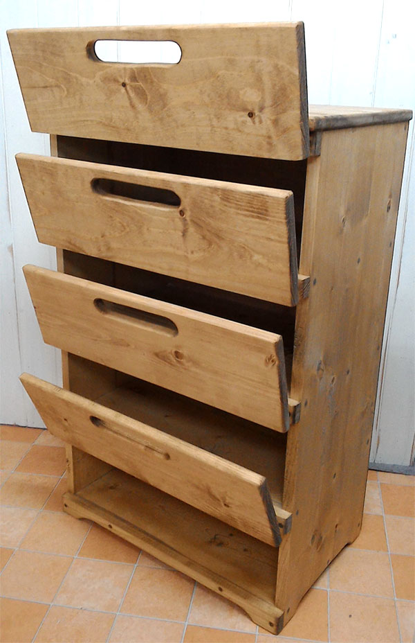 オリジナル家具】パタパタ4段ラック：オシャレ家具のお店 Acorn-terior*