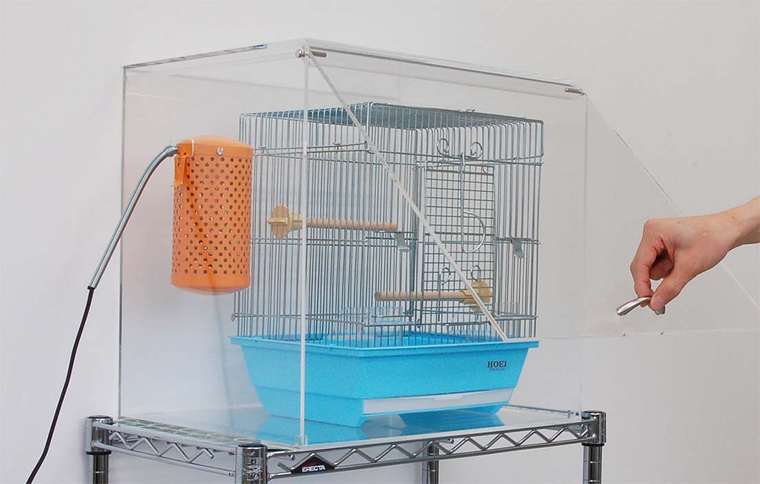 バードケージケース 扉付き セミオーダー | アクリ屋ドットコム