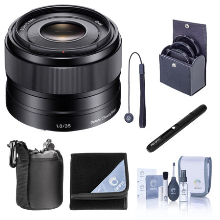 Sony E 35mm f/1.8 OSS Lens for Sony E with Accessories Kit SEL35F18 A