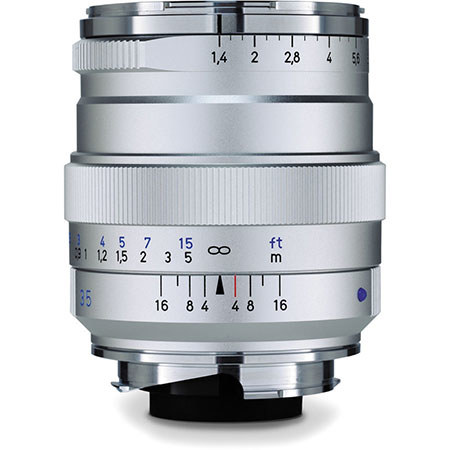 Zeiss 35mm f/1.4 Distagon T* ZM Lens for Leica M, Silver 2109-165