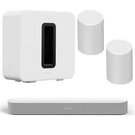 Sonos Beam Soundbar Gen 2 w/SUB Gen 3 Subwoofer & 2x Era 100 BT