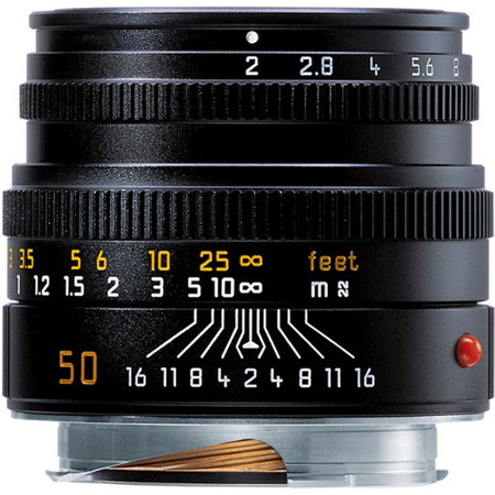 Leica 50mm f/2 Summicron-M Lens for M System, Black 11826 - Adorama