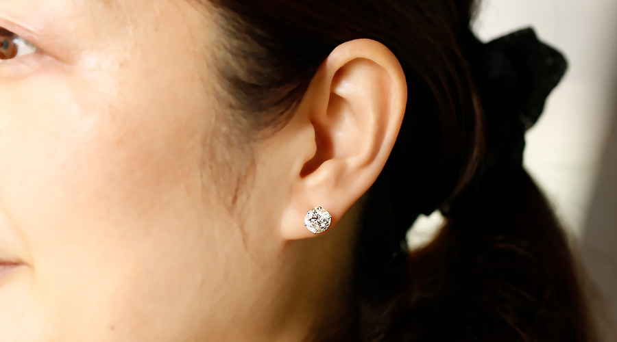 GIGI ジジ IENA別注 Triangle diamond ピアス 片耳 GIGI｜ジジのピアス