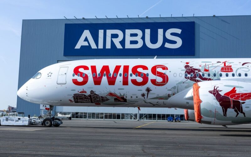 New SWISS A350-900 livery masterpiece unveiled in Toulouse