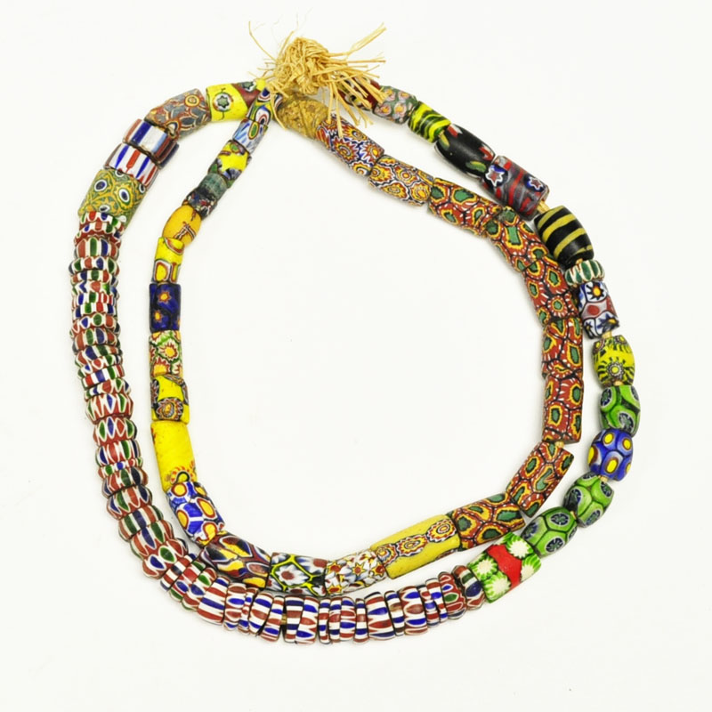 アフリカ・アンティーク トンボ玉 ビーズ (u334-06) - アフリカ雑貨店