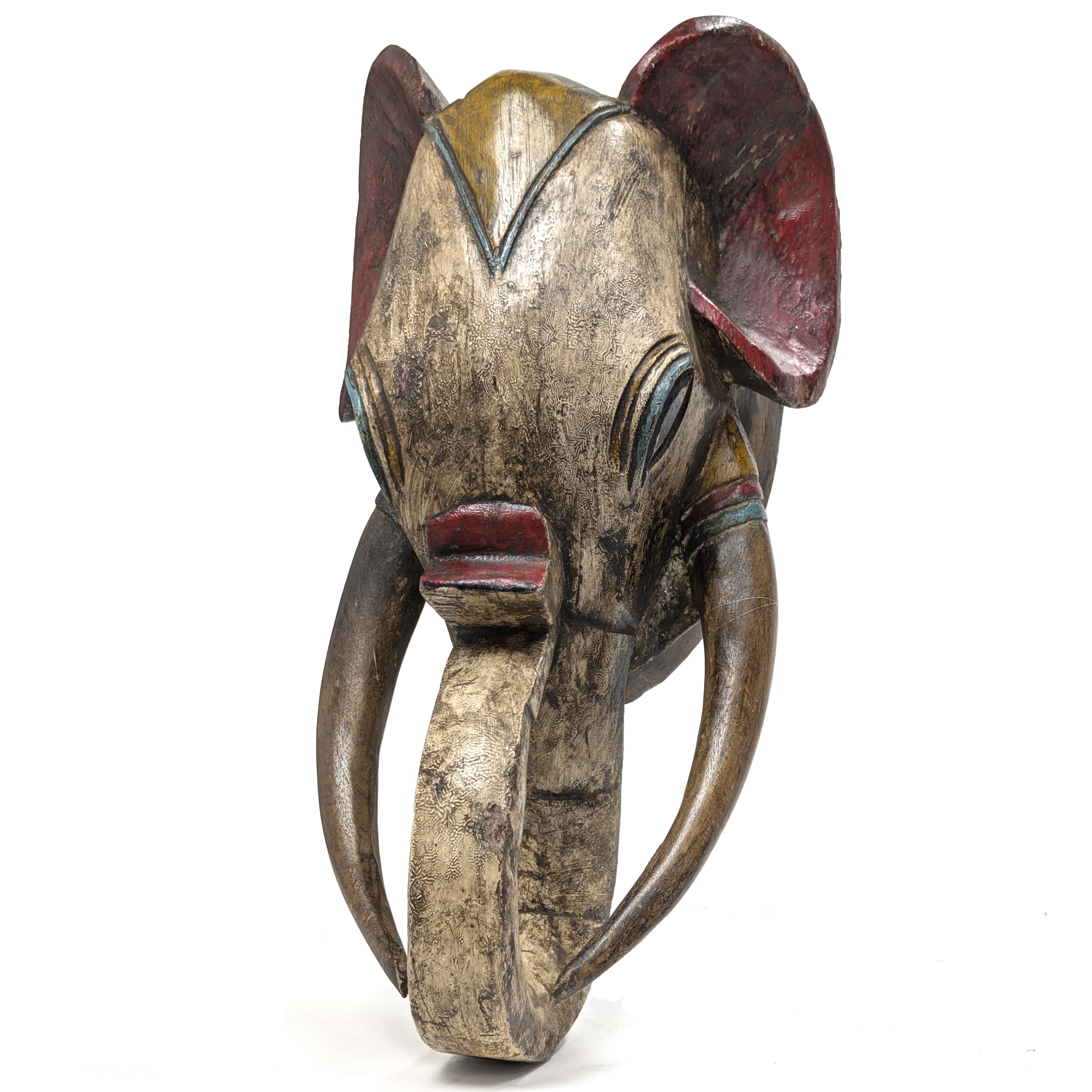 グロ族ゾウ仮面 49cm アフリカン プリミティブアート マスク （r133-20