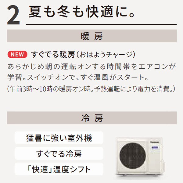 CS-364DJ-W パナソニック ルームエアコン Eolia エオリア Jシリーズ 主