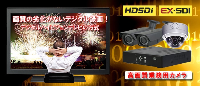 防犯カメラ・監視カメラ】EX-SDI⇔HD-SDI 220万画素 屋外用 バンダル