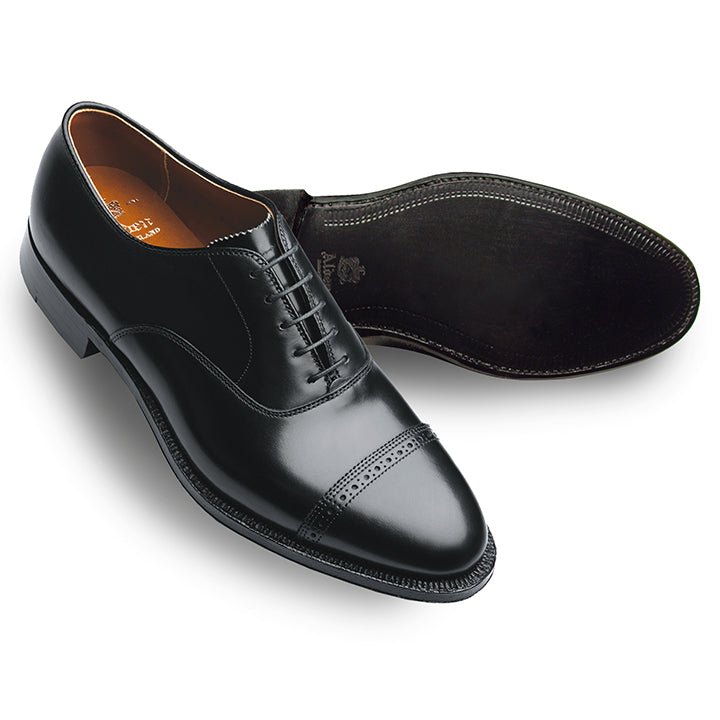 901 Perf Tip Bal Oxford (Black Calf) – The Alden Shop