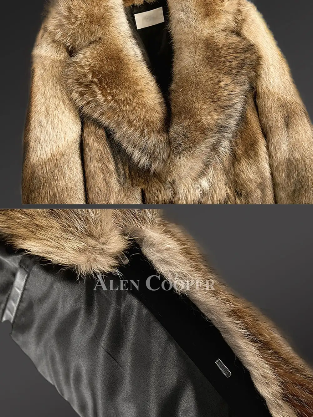 Mens Coyote Fur Jacket