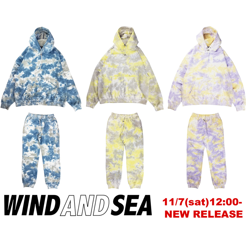 11月7日（土）新作発売】SEA (tie-dye) HOODIE タイダイ プルオーバー