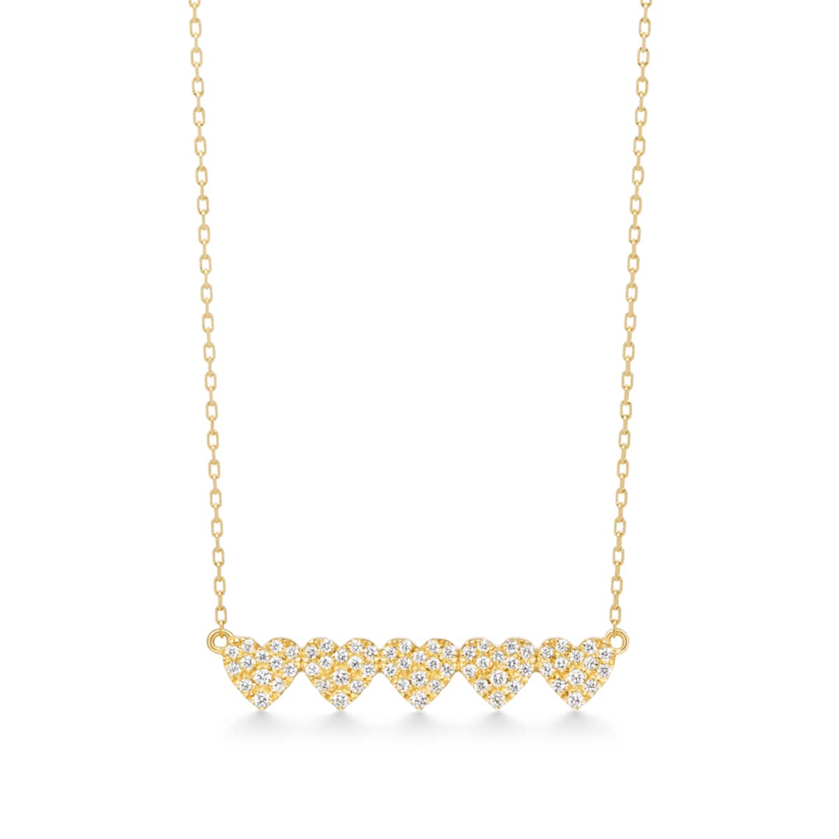 ハートパヴェクインテット ネックレス | AHKAH / アーカー | 【公式