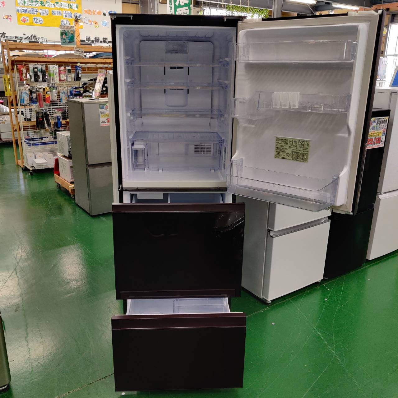 SHARP ノンフロン冷凍冷蔵庫 350L SJ-GW35J-W 2023年製 SJ-GW35J