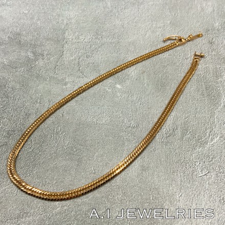 K18 12面カット トリプル 6g 24cm 喜平 アンクレット 品番 k12t-624