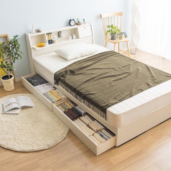 モダンベッド PRIVEE(プリヴェ) 【ダブル】 マットレスなし | 家具