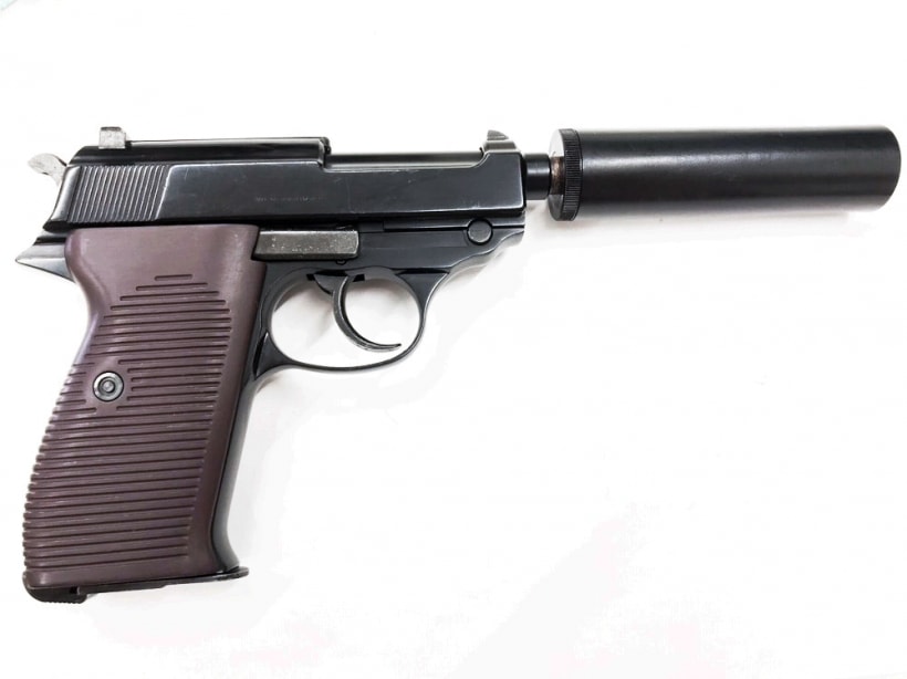 マルシン] ワルサー P38 MAXI SSB ゲシュタポ+サイレンサー フィクスド