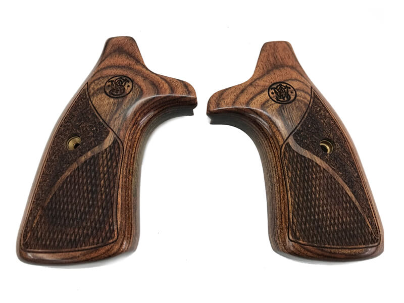 アルタモント] S&W Jフレーム ロゴ入りステイブル 木製グリップ (中古