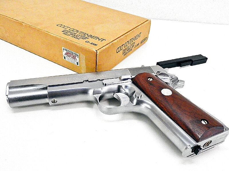 マルゼン] コルト ガバメント ステンレスカスタム 紫檀材ローズウッド