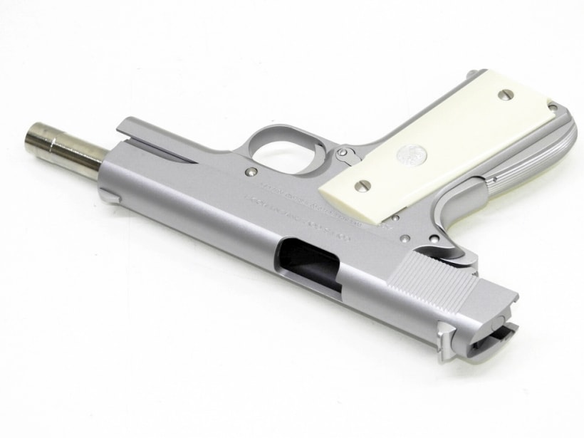 WA] コルトガバメント MkIV シリーズ70 オールシルバー ガスブロー